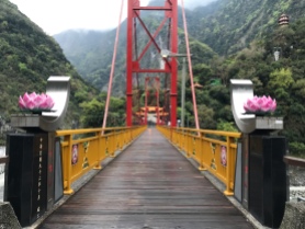 This bridge was just next to the hotel, leading to a hike up to the pagoda.
